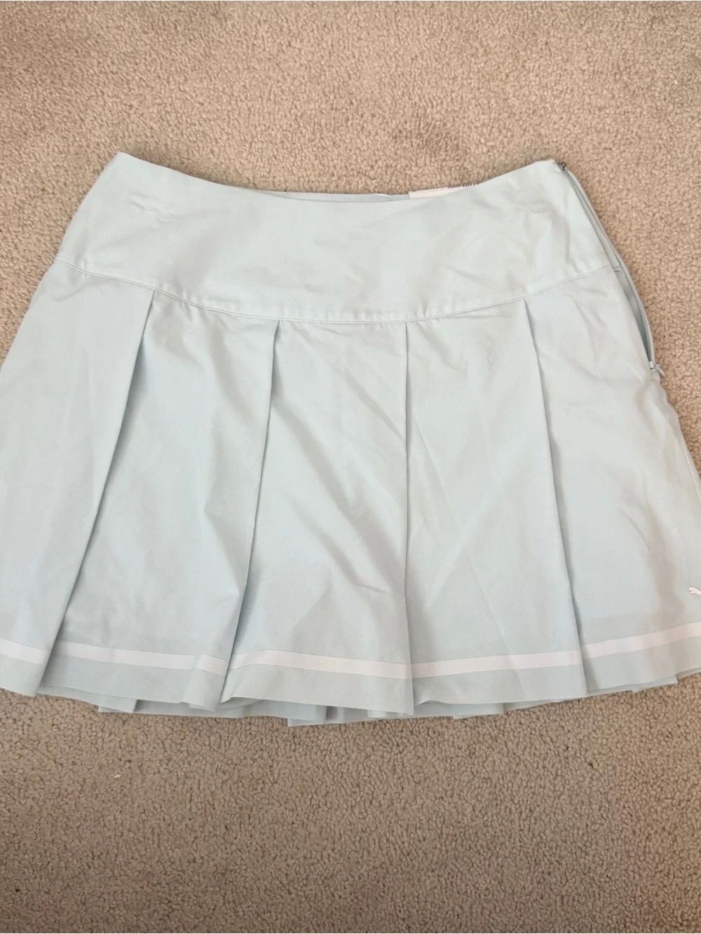Puma Light Blue Pleated Golf Skirt - Picture 1 of 5